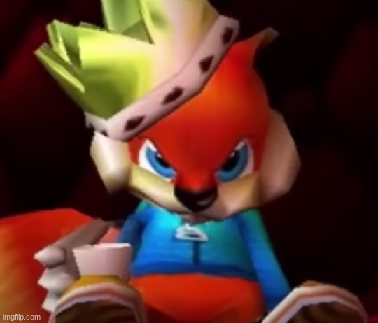 Angry Conker | image tagged in angry conker | made w/ Imgflip meme maker