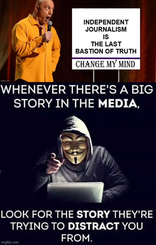 Independent journalism is the last bastion of truth | INDEPENDENT JOURNALISM IS THE LAST BASTION OF TRUTH | image tagged in remember this when they mock your sources,they're protecting msm propaganda | made w/ Imgflip meme maker