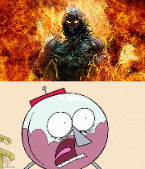 The Guy Has Come To Teach Benson A Lesson | image tagged in the guy disturbed,the guy,disturbed,benson,regular show,disturbed the guy | made w/ Imgflip meme maker