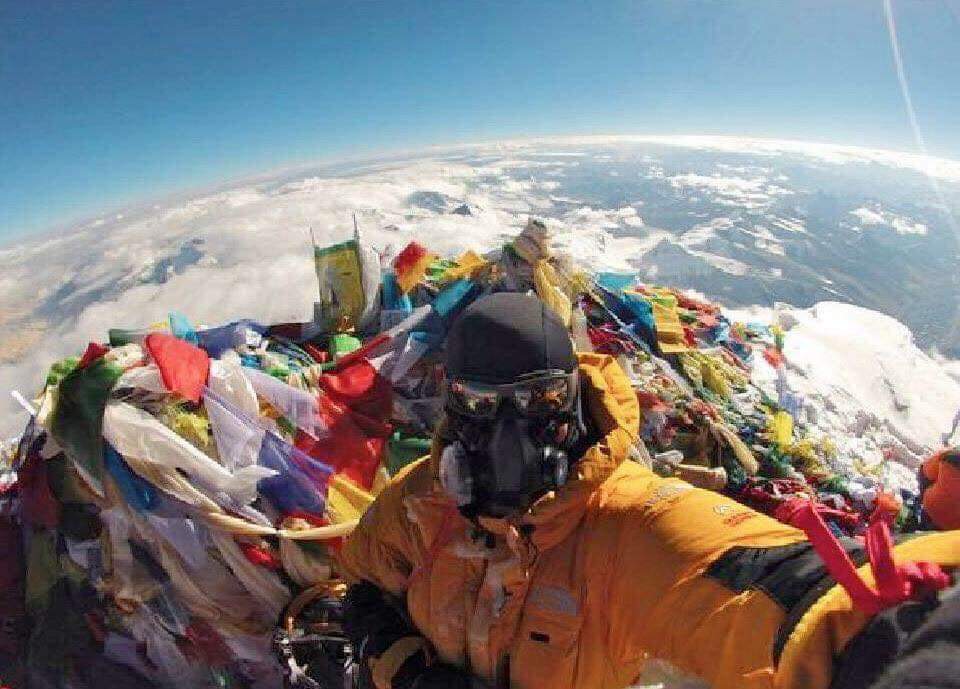 Mount Everest selfie Blank Meme Template