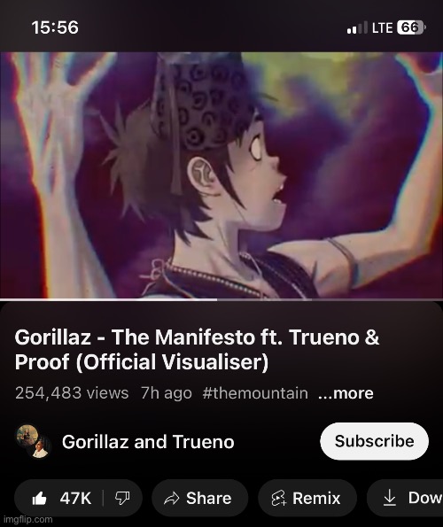 NEW GORILLAZ UPLOAD Dw im subbed to Gorillaz but not trueno and as y’all can see this is a collab | made w/ Imgflip meme maker