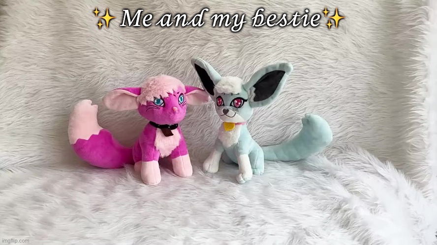 Fr tho | ✨ 𝑀𝑒 𝒶𝓃𝒹 𝓂𝓎 𝒷𝑒𝓈𝓉𝒾𝑒✨ | image tagged in unofficial mints hints plushies from aliexpress | made w/ Imgflip meme maker