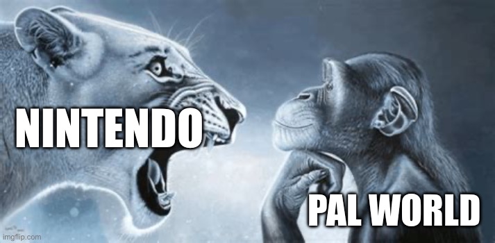 The pal farming game was cold | NINTENDO; PAL WORLD | image tagged in tiger yell at pondering monkey | made w/ Imgflip meme maker