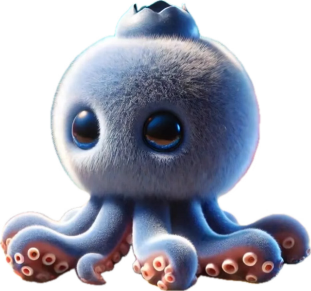 Blueberrinni Octopussini Blank Meme Template