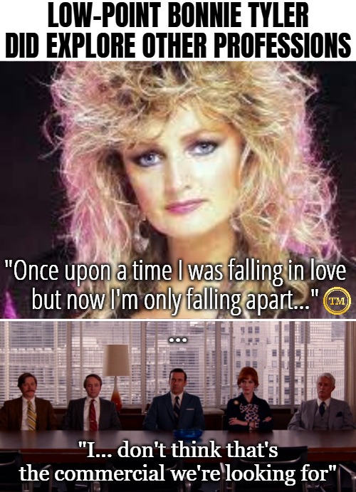 Back to waitressing | image tagged in funny,music,celebrity,mad men | made w/ Imgflip meme maker