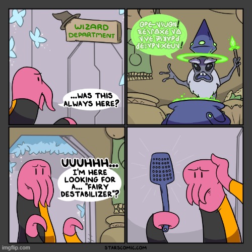image tagged in stars,wizard,department,fairy,destabilizer,fly swatter | made w/ Imgflip meme maker