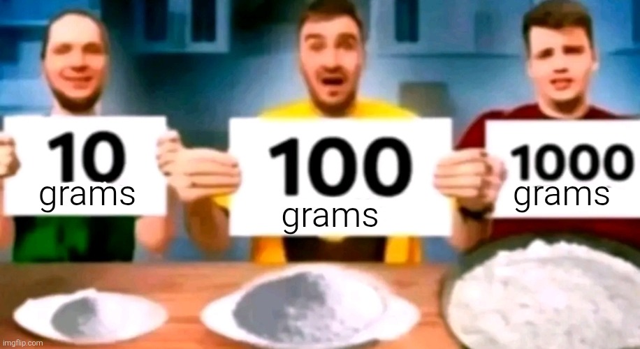 grams grams grams | made w/ Imgflip meme maker