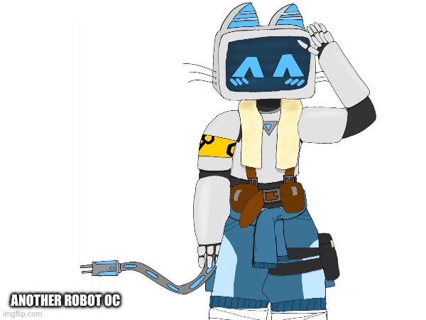 Another robot OC | ANOTHER ROBOT OC | image tagged in robot,cat,cute cat,cute,original character | made w/ Imgflip meme maker
