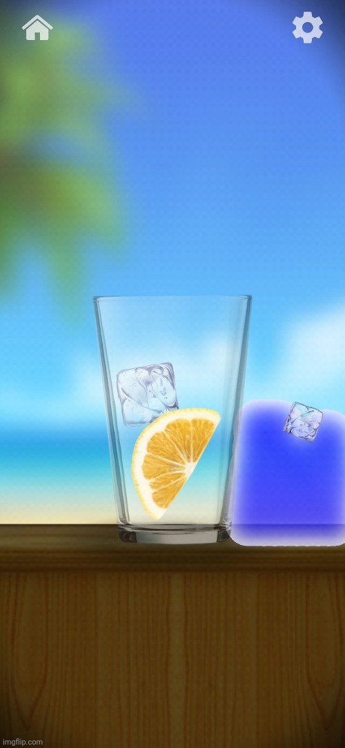 a glass of lemon with a side of water | made w/ Imgflip meme maker