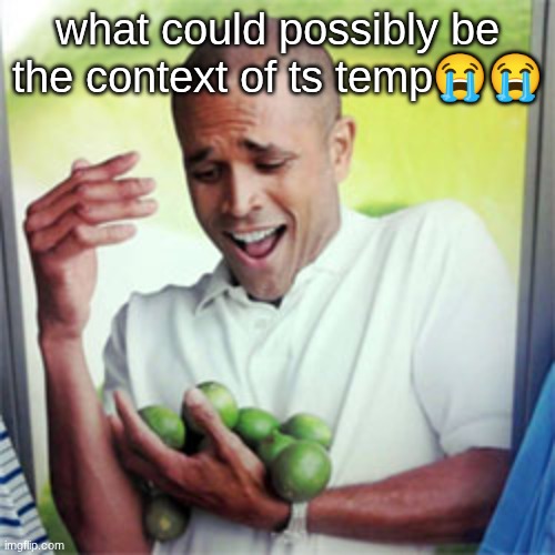 Why Cant I | what could possibly be the context of ts temp😭😭 | image tagged in why cant i | made w/ Imgflip meme maker