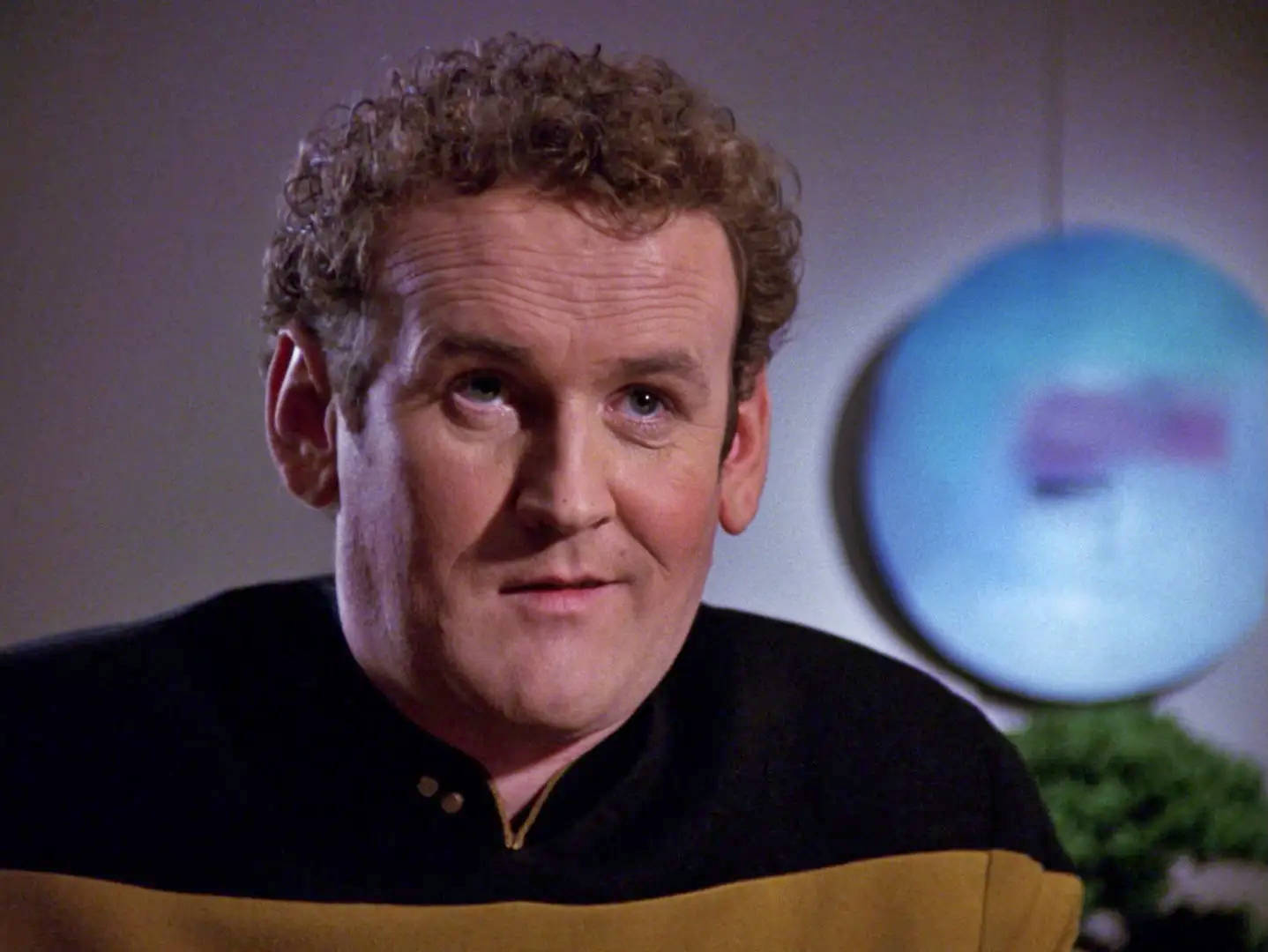 High Quality Chief Miles O'Brien smiling Blank Meme Template