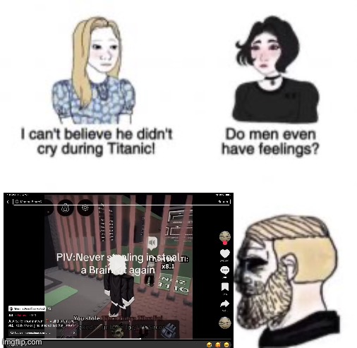 I can't believe he didn't cry during Titanic! | image tagged in i can't believe he didn't cry during titanic | made w/ Imgflip meme maker