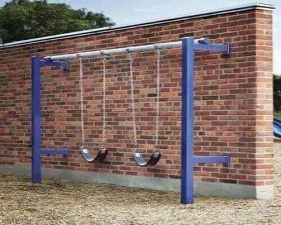 Swing brick wall fail | image tagged in swing brick wall fail | made w/ Imgflip meme maker