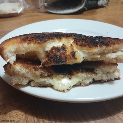 gril'd chese wit da garlic slaps unbelievably hard | made w/ Imgflip meme maker