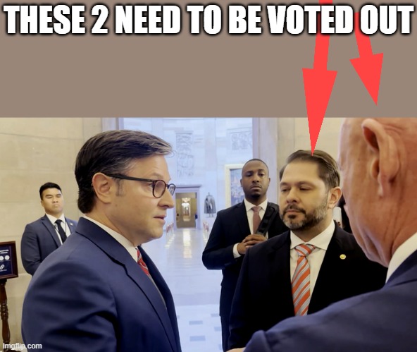 NOT REPUBLICANS, never have been. Vote the dwarf out | THESE 2 NEED TO BE VOTED OUT | made w/ Imgflip meme maker