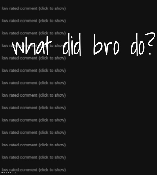 what did bro do? | image tagged in what did bro do | made w/ Imgflip meme maker
