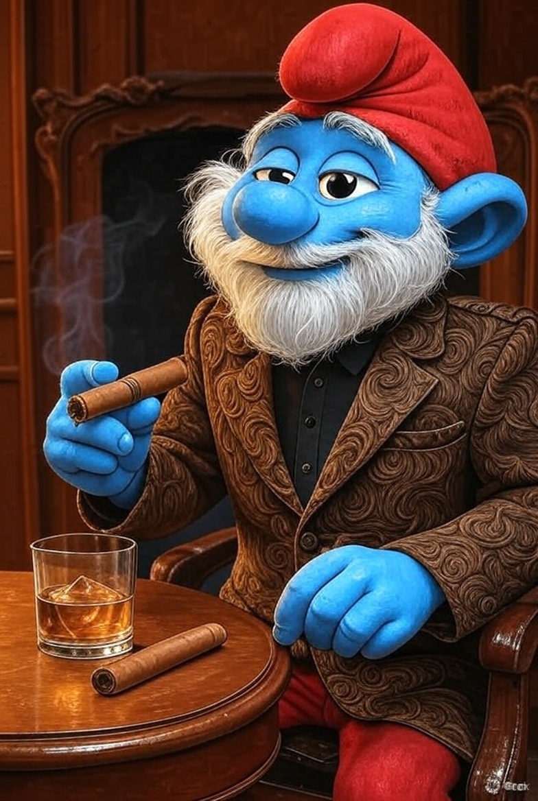 Most interesting smurf in the world Blank Meme Template