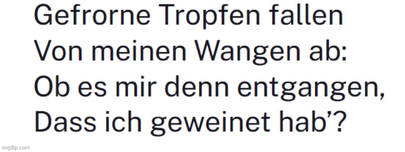 winterreise is beautiful | made w/ Imgflip meme maker