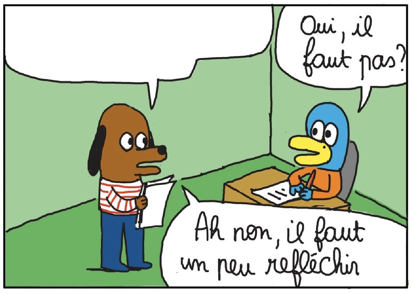 High Quality ah bon faut pas Blank Meme Template