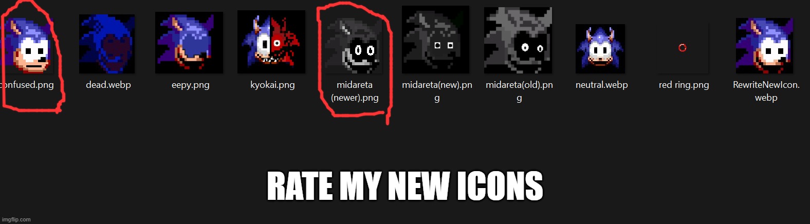 RATE MY NEW ICONS | made w/ Imgflip meme maker