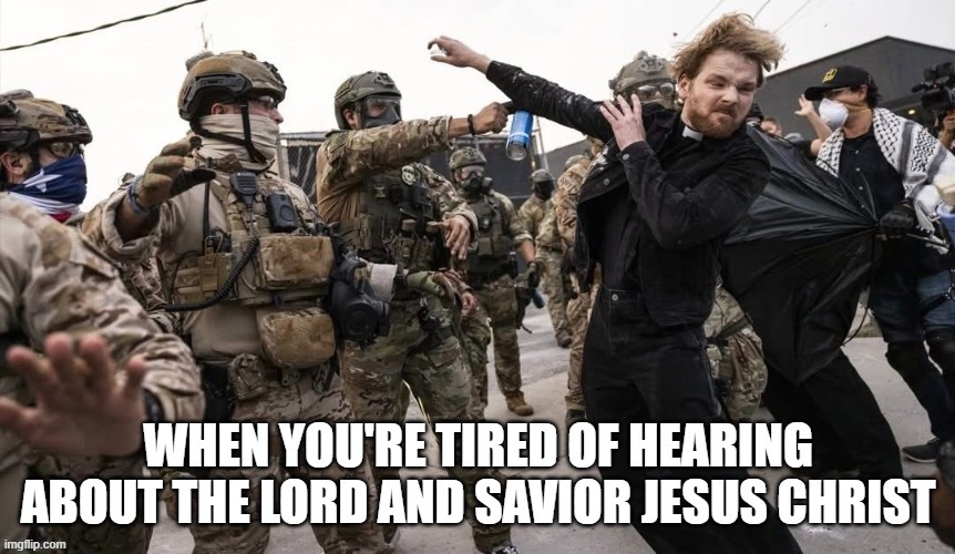 Spray the Priest - Let's Post this Where People Aren't Pussies | image tagged in dark humor | made w/ Imgflip meme maker