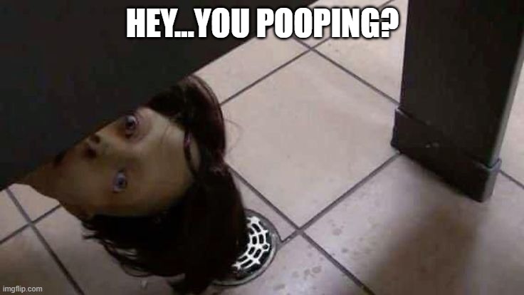 Cursed Potty | HEY...YOU POOPING? | image tagged in cursed image | made w/ Imgflip meme maker