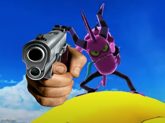 Pointing Gun Zazz Blank Meme Template