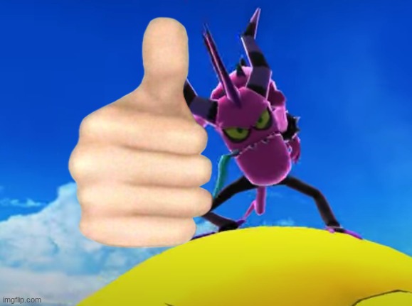 Thumbs Up Zazz Blank Meme Template