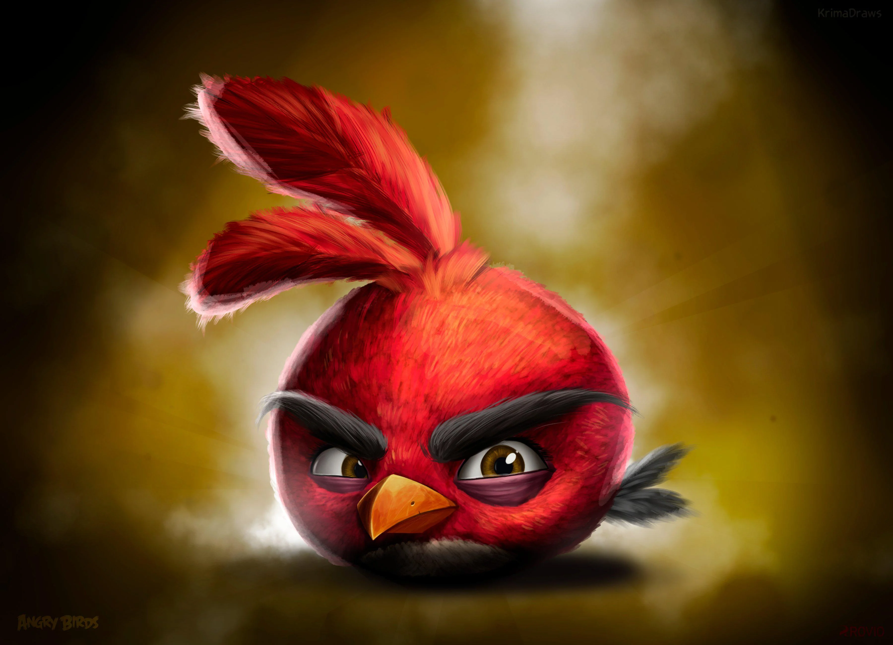 Realistic Ruby angry birds Blank Meme Template