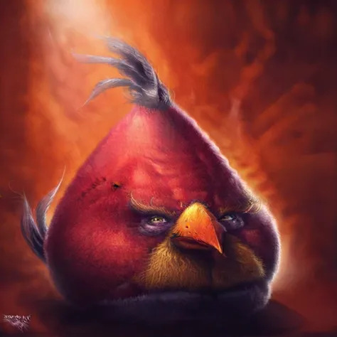 High Quality Realistic angry bird Blank Meme Template