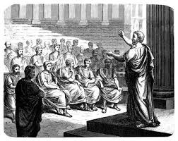 High Quality Ancient Roman Orator Blank Meme Template