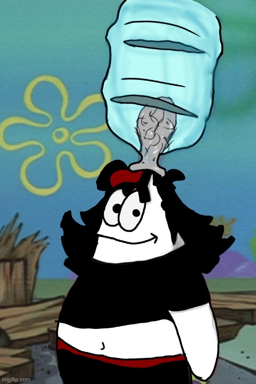 Claire head stuck in bottle | image tagged in claire head stuck in bottle | made w/ Imgflip meme maker