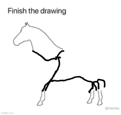 Finish the drawing | image tagged in finish the drawing | made w/ Imgflip meme maker