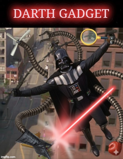 Darth Gadget | DARTH GADGET | image tagged in black square | made w/ Imgflip meme maker