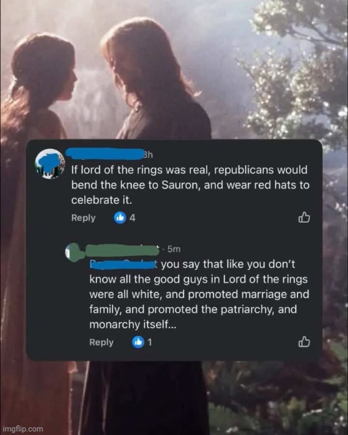 The left have zero media literacy. | image tagged in memes,lord of the rings | made w/ Imgflip meme maker