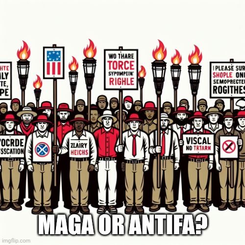 Does it look right, MAGA? | MAGA OR ANTIFA? | image tagged in does it look right maga | made w/ Imgflip meme maker