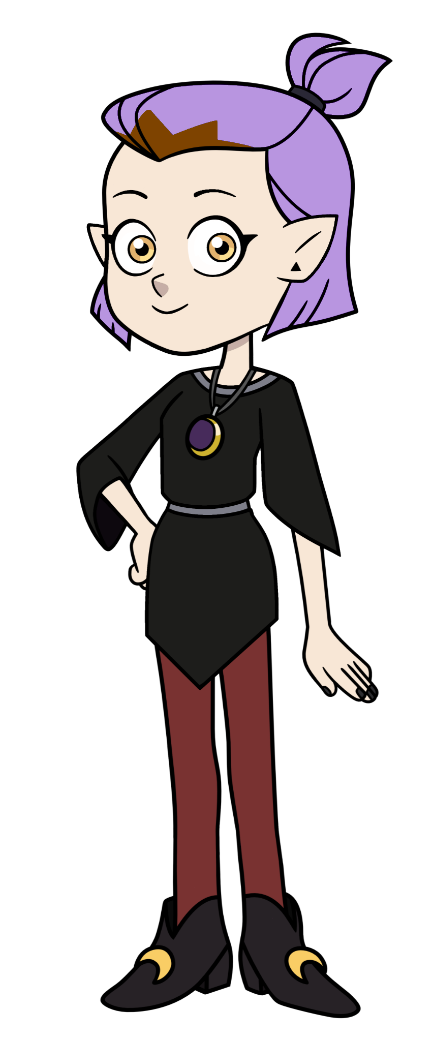 Amity Blight in her Puprle Ponytail Blank Meme Template