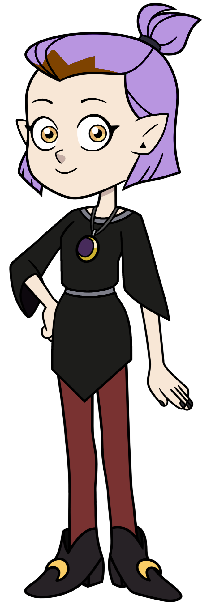 Amity Blight in her Puprle Ponytail Blank Meme Template