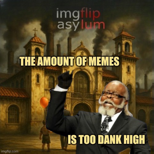 Too Dank High | THE AMOUNT OF MEMES; IS TOO DANK HIGH | image tagged in asylum,dank memes,dank,too damn high,too dank,high | made w/ Imgflip meme maker