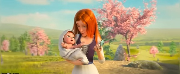 Baby and Mother / Ballerina Blank Meme Template