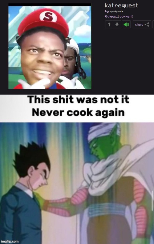 nah what the hell cro </3 | image tagged in this shit was not it never cook again | made w/ Imgflip meme maker