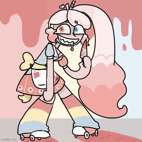 Guess Who's Back ^q^ | image tagged in ocs,drawing,cannibalism,food,art | made w/ Imgflip meme maker