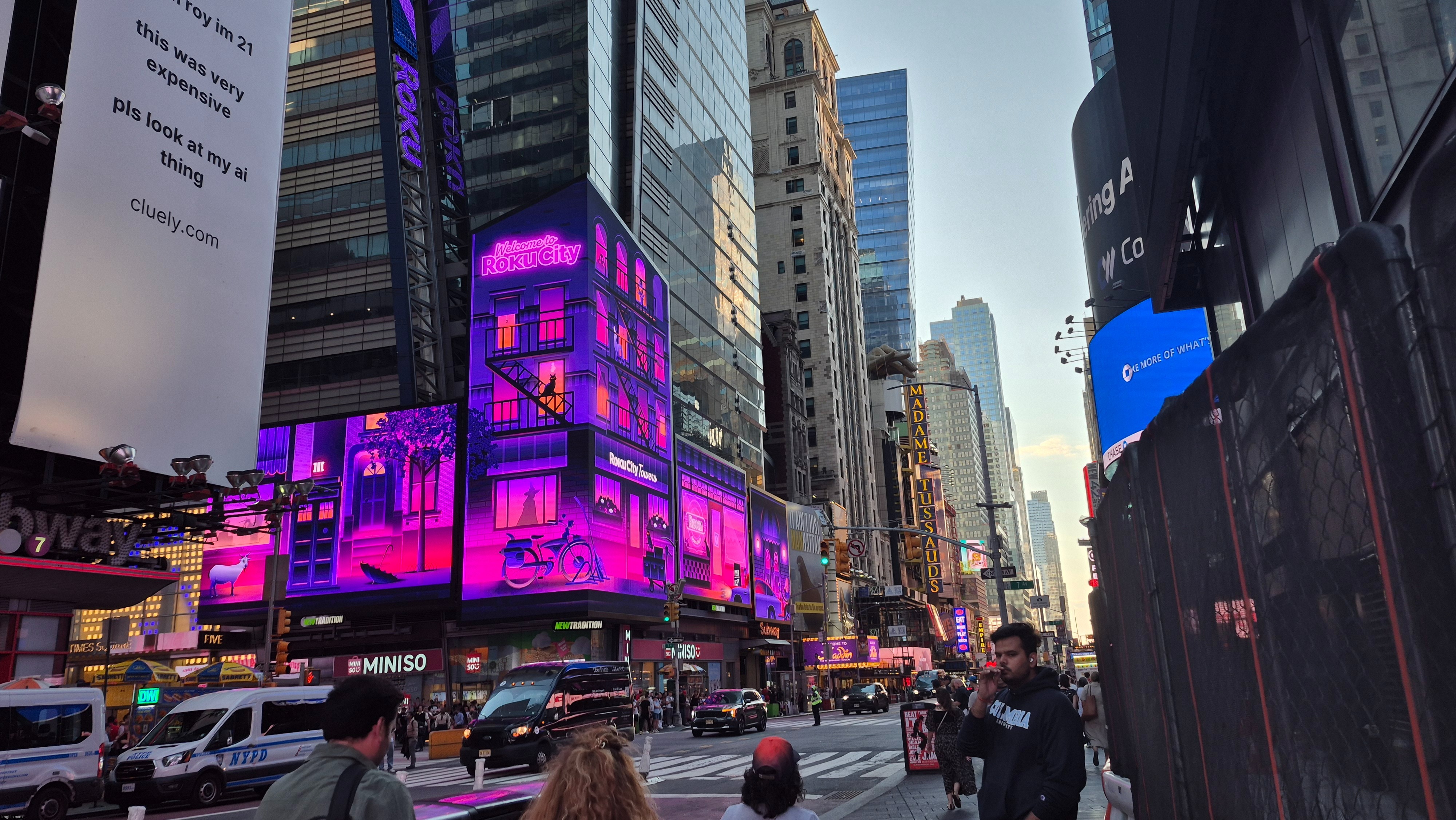 W. | image tagged in also cluely saying pls look at my thing,that is a big w too | made w/ Imgflip meme maker