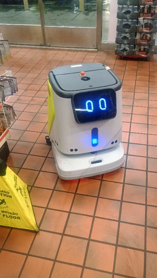 Cleaning robot I found inside of a QuikTrip | made w/ Imgflip meme maker