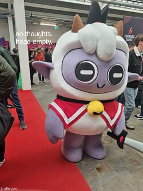 High Quality no thoughts. head empty. Blank Meme Template