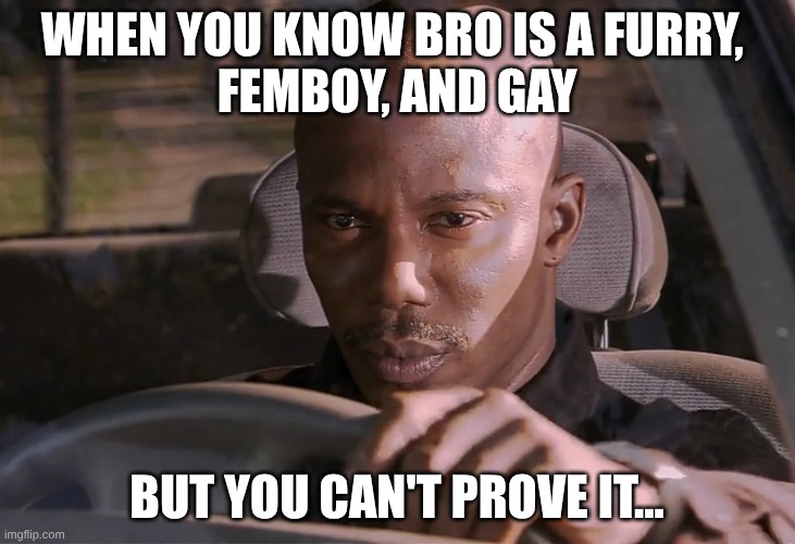 I always had my suspicions... | WHEN YOU KNOW BRO IS A FURRY, 
FEMBOY, AND GAY; BUT YOU CAN'T PROVE IT... | image tagged in doakes,funny memes,meme,joke,love | made w/ Imgflip meme maker