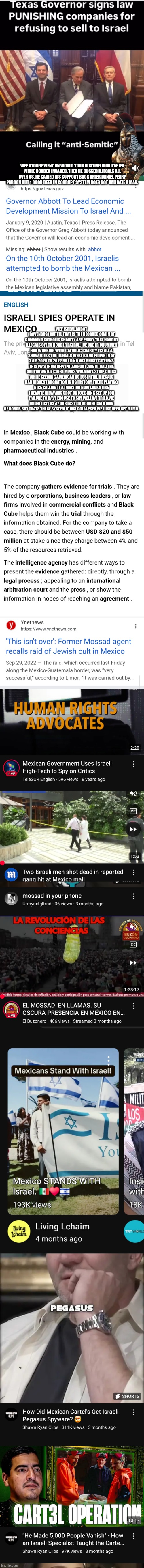 Readers highgest :Texas captured with help WEF,mossad and cartel,Treason season exposed | WEF STOOGE WENT ON WORLD TOUR VISITING DIGNITARIES WHILE BORDER INVADED ,THEN HE BUSSED ILLEGALS ALL OVER US. HE GAINED HIS SUPPORT BACK AFTER DANIEL PERRY PARDON BUT 1 GOOD DEED IN CORRUPT SYSTEM DOES NOT VALIDATE A MAN. WEF ISREAL,ABBOT (GOVENORS) CARTEL THAT IS THE DECODED CHAIN OF COMMAND,CATHOLIC CHARITY ARE PROXY THAT HANDED ILLEGALS OFF TO BORDER PATROL, ICE UNDER OBUMMER HAD WORKING WITH CATHOLIC CHARITY ITS ALL A SHOW FOLKS THE ILLEGALS WERE BIENG FLOWN IN AT 2.AM 2020 TO 2022 NO I.D NO VAX GHOST CITEZENS THIS WAS FROM DFW INT AIRPORT ,ABBOT HAD THE SHUTDOWN BIZ CLOSE MINUS WALMART, STRIP CLUBS WHILE SEEMING AMERICAN NO ESSENTIAL ILLEGALS HAD BIGGEST MIGRATION IN US HISTORY THERE PLAYING NICE CALLING IT A INVASION NOW LOOKS LIKE I REMOTE VIEW WAS SPOT ON ICE BIRNG SET UP FOR FAILURE TO HAVE EXCUSE TO SAY WELL WE TRIED,WE FAILED JUST AS 47 OUR LAST DO GOODERISM A MAN OF HONOR BUT THATS THERE SYSTEM IT HAS COLLAPSED WE JUST NEED GET MEMO. | image tagged in abbot,texas,wef,stooge | made w/ Imgflip meme maker