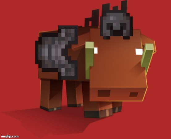 Netherite Hoglin | image tagged in netherite hoglin | made w/ Imgflip meme maker