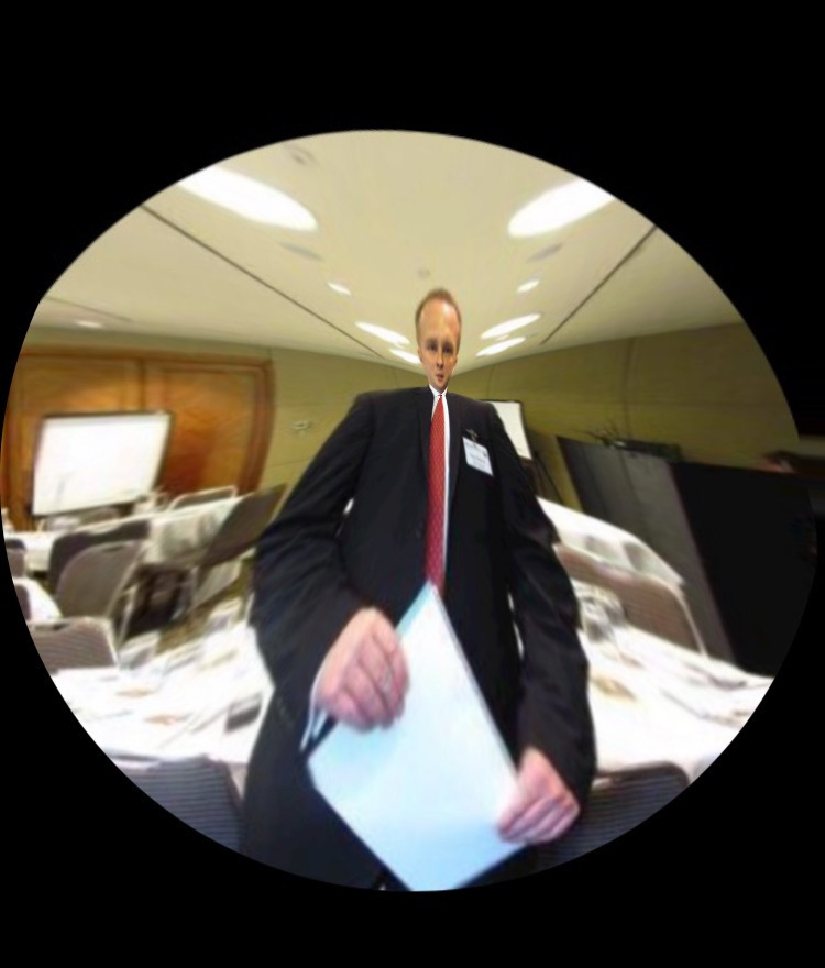 High Quality Man with paper Blank Meme Template