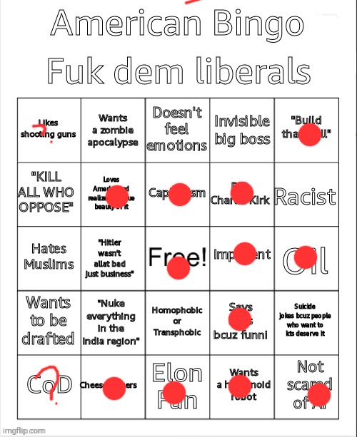 Hi | image tagged in american bingo | made w/ Imgflip meme maker